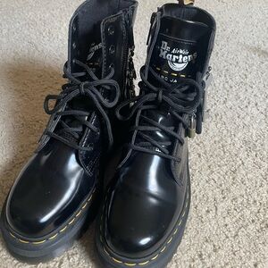 Dr. Martens x Marc Jacobs Black Combat Boots
